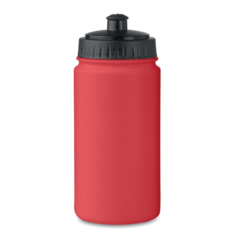 Bidón deportivo 500ml en rojo y boquilla negro fabricado en PE libre de BPA · Koala Rojo, Merchandising promocional y personalizado