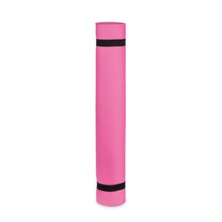 Esterilla de yoga 180x60x0,4cm en goma EVA rosa con funda de malla negra · KoalaRojo, Artículo promocional y personalizado