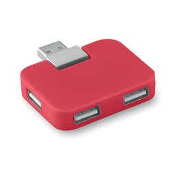 Hub USB 4 puertos              · Merchandising promocional de Tecnología · Koala Rojo