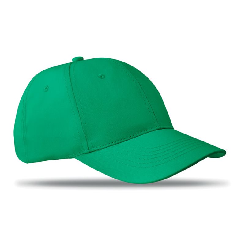 Gorra de algodón verde 6 paneles con cierre de velcro ajustable · Koala Rojo, Merchandising promocional y personalizado