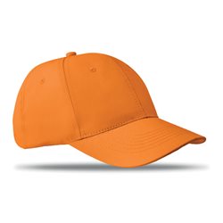 Gorra de algodón naranja 6 paneles con cierre de velcro ajustable · KoalaRojo, Artículo promocional y personalizado