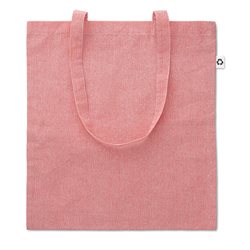 Bolsa jaspeada roja en algodón y poliéster reciclado de 37x41 cm · Merchandising promocional de Bolsa de la compra · Koala Rojo
