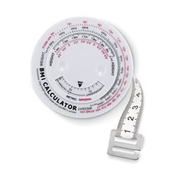 Cinta métrica para medir el índice de masa corporal IMC