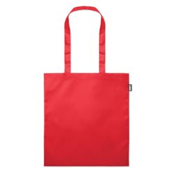 Bolsa en plástico reciclado RPET para la compra en color rojo 38x42 cm · KoalaRojo, Artículo promocional y personalizado