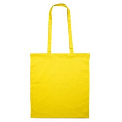 Bolsa de la compra en algodón 140gr/m2 amarilla con asas largas 38x42 cm · Merchandising promocional de Bolsas de algodón y orgánicas · Koala Rojo