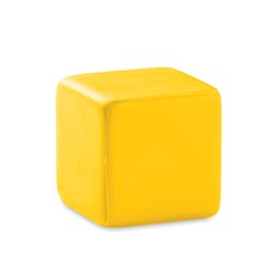 Cubo antiestrés amarillo con posibilidad de personalizar 1 o varias caras