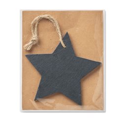 Estrella en papel pizarra presentado en bolsita individual con tarjeta papel kraft · KoalaRojo, Artículo promocional y personalizado