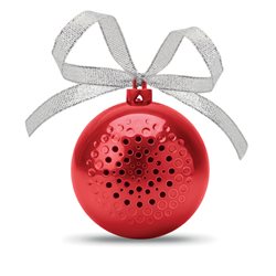 Altavoz Bluetooth en forma de bola de navidad con batería recargable · Merchandising promocional de Navidad · Koala Rojo