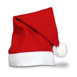 Gorro de Papa Noel clásico en rojo con parte inferior y borla blancos · Merchandising promocional de Fiestas y Celebraciones · Koala Rojo