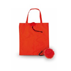 Bolsa de la compra, de asas medianas plegable en forma de rosa. · Merchandising promocional de Bolsas plegables · Koala Rojo