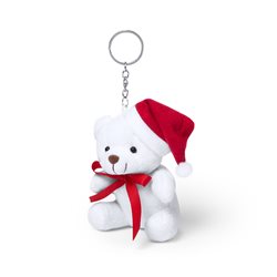 Llavero con osito de peluche con gorro de Papa Noel · Merchandising promocional de Fiestas y Celebraciones · Koala Rojo