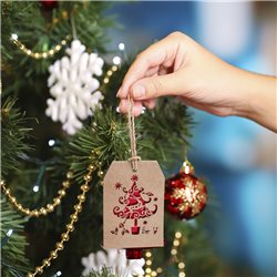 Postal navideña troquelada Merry Christmas para regalos o colgar · KoalaRojo, Artículo promocional y personalizado