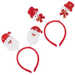 Diadema con antenas muelle y figuras de navidad Pack de 10Uds · Merchandising promocional de Fiestas y Celebraciones · Koala Rojo