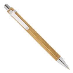 Bolígrafo en bambú natural con detalles metálicos cromados · KoalaRojo, Artículo promocional y personalizado