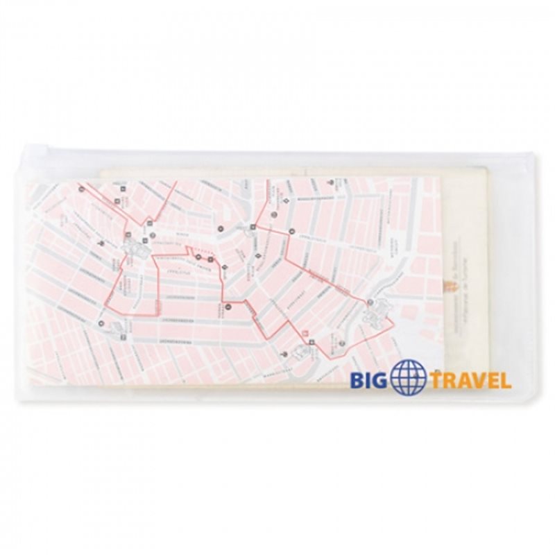 Portadocumentos de viaje transparente con cierre zip fácil para billetes y documentación · Koala Rojo, Merchandising promocional y personalizado