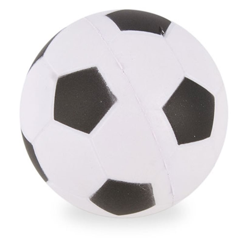 Pelota de fútbol antiestrés con la forma clásica del balón de fútbol  · Koala Rojo, Merchandising promocional y personalizado