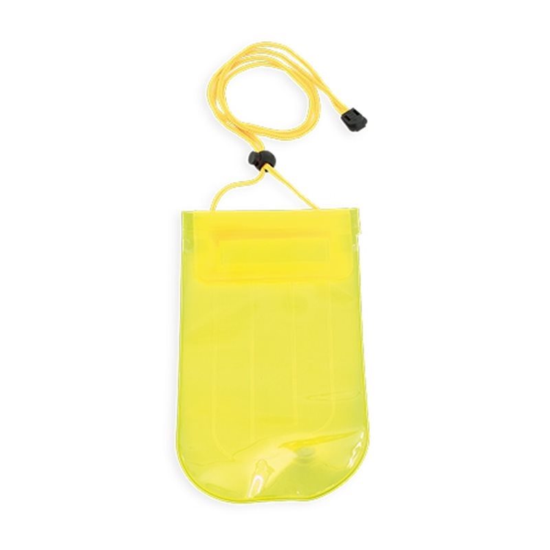 Bolsa waterproof hinchable en amarillo para mantener a flote tus objetos · Koala Rojo, Merchandising promocional y personalizado