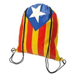 Bolsa mochila cuerdas Estelada con los colores de la bandera independentista de Catalunya · Merchandising promocional de Mochila cuerdas · Koala Rojo