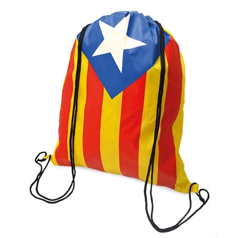 Bolsa mochila cuerdas Estelada con los colores de la bandera independentista de Catalunya · Koala Rojo, Merchandising promocional y personalizado